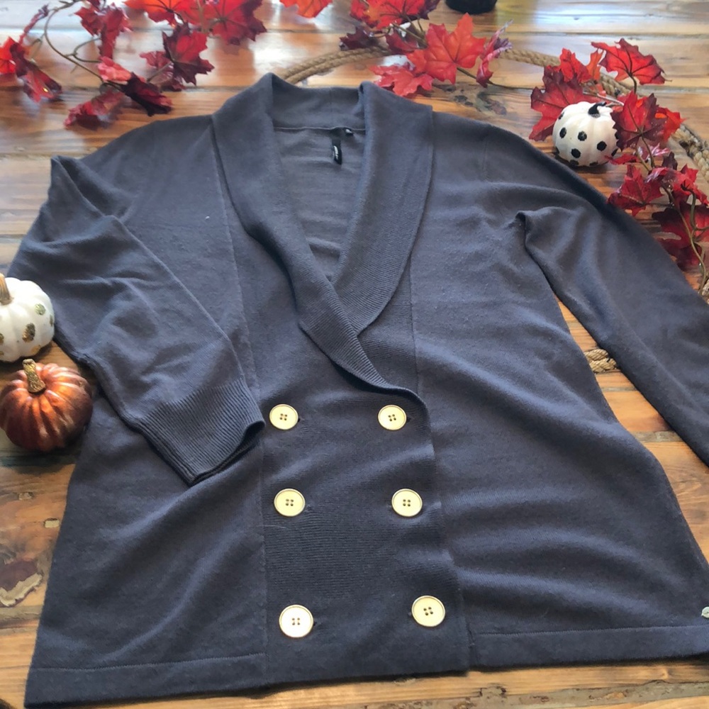 O’Neill gray nautical style gray cardigan